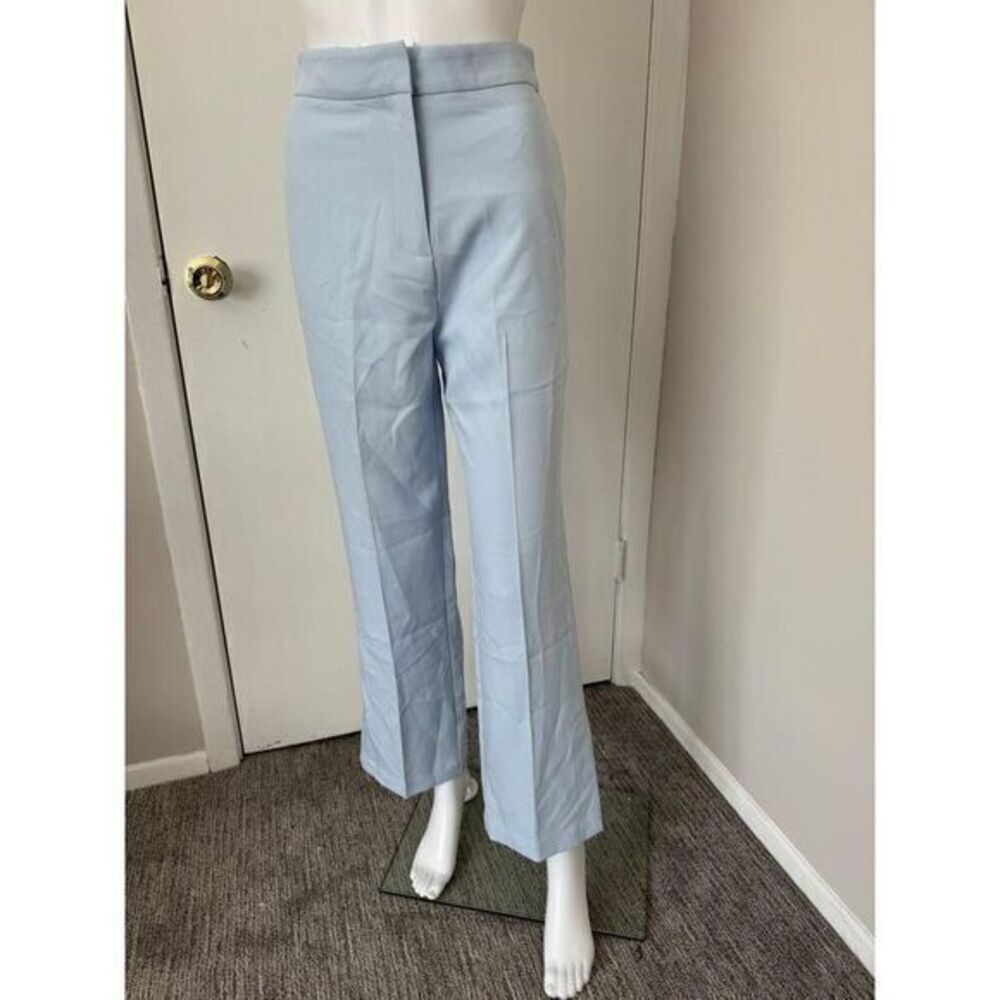 Commense Elegant Light Blue Strapless Corset Top and Wide-Leg Pants Set M - Picture 9 of 11